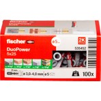 Fischer Duopower 5X25 Dıy, Çift Bileşenli Plasti Dübel 100ADET