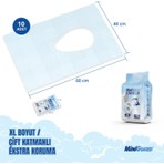 MiniGuard® Su Geçirmez Klozet Örtüsü - Tek Kullanımlık, SmartFold™ Sistemli, Kaymaz - 10Adet - Klozet Kapak Örtüsü