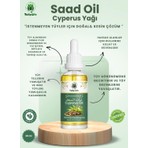 Tulip Life Saad Yağı Cyperus Oil 30 ml Soğuk Sıkım Tüy Azaltıcı ve Önleyici Vanilya Aroma