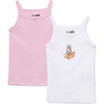 Hellobaby Kız Bebek 2li Atlet Çiçek Baskılı Strappy
