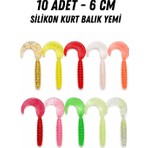 Arkhelais Silikon Balık Yemi Kurt - 6 cm - 10 Adet – Levrek, Çupra, Tatlı Su, Spin Olta ve Kıyı Atışı Uyumlu