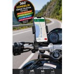 Toyfest Motor,motosiklet,bisiklet ,scooter Için 360 Derece Dönebilen Gidon Versiyonu Telefon Tutucu Aparat