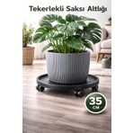 Arkhelais Saksı Altlığı Tekerlekli - Saksı, Damacana, Tüp Taşıyıcı - Tekerlekli Saksı Sehpası - 35CM