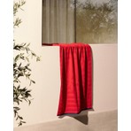 Madame Coco Mathis %100 Pamuk Plaj Havlusu - Kırmızı - 70x150 cm