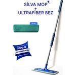 Silva Ultrafiber Tekli Mop Set Islak Mop Bezi ile Derin Temizlik İçin Ergonomik Tasarım
