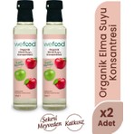 Wefood Organik Elma Suyu Konsantresi 340 gr 2'li Soğuk Sıkım Meyve Suyu Şeker İçermez