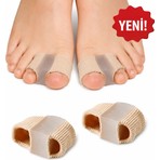 Ayak Baş Parmak Eğriliği Düzeltici Bunyon Halluks Valgus Baş Parmak Koruyucu Silikon 2 Adet Kırmed