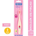 Babyton 1-6 Yaş Ultra Yumuşak Ekolojik Diş Fırçası Pinky