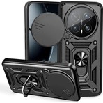 Teleplus Honor Magic 8 Pro Kılıf Magnetik Standlı Kamera Korumalı Slide Sürgülü Cover Kapak