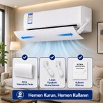 Multizone Klima Yönlendirici Hava Akışı Düzenleyici Aparat Ayarlanabilir Universal Split Klima Uyumlu 100CM