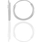Söğütlü Silver Mini Halka Küpe 925 Ayar Gümüş Kadın Kullanıcılar İçin Şık Tasarım 12 mm