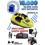 Teknobo Yemleme Botu Orjinal Versiyon Gps Otopilot Eve Donüş Modu Yem Bırakma 16 Konum Kayıt ve Dev Batarya D18 Yenı