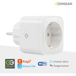 Günsan Elektrik Günsan WiFi Akıllı Priz 16A | Enerji Takibi, Uzaktan Kontrol, Tuya Smart Life, Sesli Komut (Google Home & Alexa)