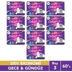 Orkid Platinum Uzun Extra Hijyenik Ped 60 Ped Anne Kız Paketi Gün Boyu Konfor ve Sızıntı Önleyici