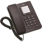 Karel Kablolu Masaüstü Telefon TM142 Ekransız Siyah Ergonomik Tasarım ile Hızlı Arama Tuşları