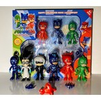 Pj Masks 6'lı Figür Set - Kutulu Pjamaskeliler, Avengers Temalı,  Çocuklar İçin