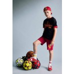 DeFacto %100 Pamuk Galatasaray Oversize Baskılı Siyah Şort Erkek Çocuk H8001A826HS