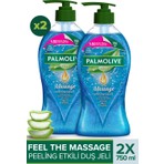 Palmolive Aroma Sensations Feel The Massage 750 ml x 2 Adet Duş Jeli Ferahlatıcı Koku ve Seyahat Kiti Hediye