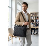 Byhakan GK38 VİYANA Laptop Çanta Su Geçirmez Suni Deri Günlük Kullanım İçin Şık Tasarım