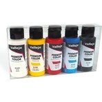 Vallejo 62101 5X60 Ml. Basic Opaque Colors, Premium Rc Color Serisi Model Boyası Seti