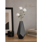 İBERİALHOME Modern Geometrik Vazo | Minimalist Dekoratif Vazo | Modern Salon ve Konsol Dekoru