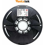 Elas 3D 1 kg Siyah PLA Pro Filament 1.75 mm Plastik Malzeme ile Dayanıklı ve Estetik Baskı