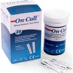 On Call Keton Ölçüm Stribi 25 Test Hafif ve Dayanıklı Medikal Ürünler İçin Profesyonel Kalite