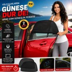 TUMKE 2 Adet Araba Yan Cam Güneşlik Perde Araç Arka Cam Perdesi