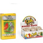 Quik Gold Wings GAGA TAŞI ve Mineral Blok 2 Adet Kuşlar İçin Enerji ve Kalsiyum Desteği