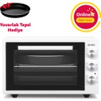 Simfer 4242 Beyaz 42 LT Turbo Fan Mini/Midi Fırın - 6 Fonksiyon,Yoğurt Yapma, Buz Çözme & İç Aydınlatma