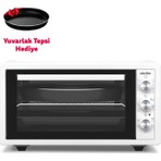 Simfer 4502 Beyaz 45 Litre Turbo Midi/Mini Fırın Kompakt Tasarım ve Enerji Verimliliği Sağlar
