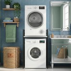 Kenz Life Kenzlife Çamaşır Kurutma Makinesi Dolabı Kinyas Byzsyh 115*070*60 Mat Suntalam Metal Siyah Boya