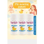 Feride Bebek Pudrası 3 Adet 75 Gr Üstün Kalite ile Bebeğinizin Tenine Yapışmaz Kolayca Yayılır