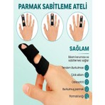 Ankaflex Ayarlanabilir Parmak Ateli Orta, Işaret, Yüzük ve Serçe Parmaklar Için Kırık Burkulma Aparatı