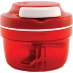 Tupperware Süper Şef Kırmızı Doğrayıcı Üçlü Bıçak Yapısı ile Kolay Kullanım Özelliği