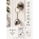 Herşey Nota Gümüş Kask Figürlü Anahtarlık Unisex Metal Anahtarlık