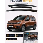 Sunplex Peugeot Rifter 2019 - 2026 Sport Cam Rüzgarlığı Takım 4 Lü Takım Rüzgar Kesici Yağmur Önleyici