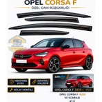 Sunplex Opel Corsa F 2020 Ve Sonrası Cam Rüzgarlığı Takım 4 Lü Takım Rüzgar Kesici Yağmur Önleyici