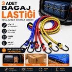 TUMKE Aç Bagaj Gergi Lastiği Kancalı Bagaj Düzenleyici Esnek Kalın Motosiklet & Bisiklet Kancalı Bagaj Gergi Lastiği