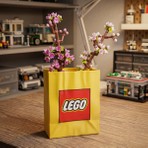 Adens Shop LEGO Kraft Çanta Formlu Vazo (Sadece Vazo Gönderilir.)