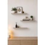 Sarmobi Nest 3 Raflı Gizli Monte Uçan Raf Y:2 G:50 D:15 / Koton Vizon