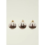 Bella Maison Christmas 3'lü Dekoratif Süs Kahverengi (8 cm)