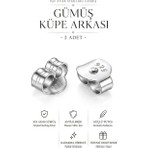Bigakan 925 Ayar Gümüş Küpe Arkası Küpe Vidası Küpe Klipsi Küpe Kelebeği