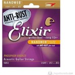 Elixir 16052 Nanoweb Phosphor Bronze Akustik Gitar Teli (12-53)
