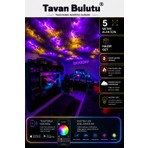 Tavan Bulutu LED Tavan Bulut / Kendin Yap Ürünü / Hazır Set / Bilgisayar Odası / Bulut / Tavan / 5 metre