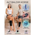 Ankaflex 2'li Paket Baldırlık Ayarlanabilir Bacak Neopren Kompresyon Alt Baldır Korse ve Sargısı Kadın ve Erkekler Için