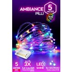 Suled Pilli RGB Led Işık 5 Metre Su Geçirmez Renkli Dekoratif Aydınlatma 5 V Özellikli