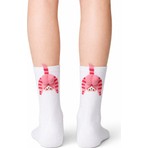 Carnaval Socks Pembe Kedi Desenli Ponpon Detaylı Unisex Soket Çorap
