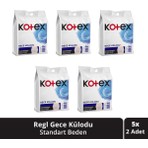Kotex Regl Gece Külodu - 5 Paket, 2'li, Standart Beden, Yumuşak ve Nefes Alabilen Yüzey, Rahat Gece Kullanımı, 10 Adet
