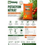 İgsaş Igsaş Potasyum Nıtrat 13-0-46 Toprak ve Yaprak Gübresi | %46 Potasyum Içeren Tamamen Suda Çözünür Gübre | 1 kg - 3 kg - 5 kg - 10 kg - 25 kg